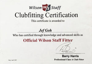 Wilson Staff Official Club Fitter