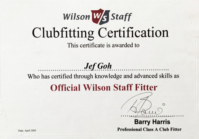 Wilson Staff Official Club Fitter