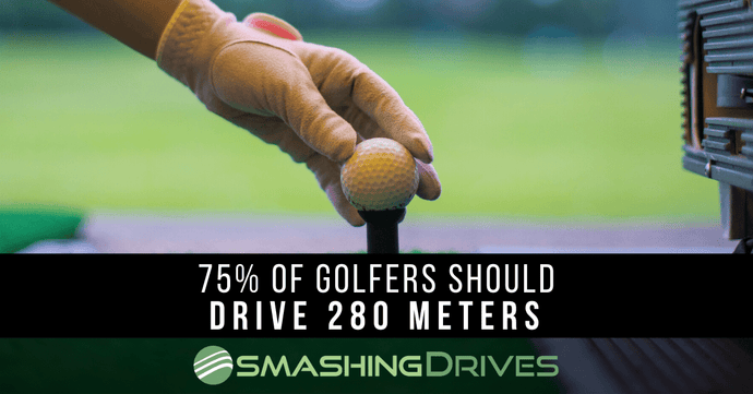 Clubhead Speed Says 75% Of Golfers Should Drive 280 Meters