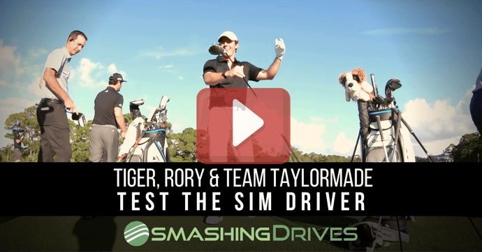 Tiger, Rory &amp; Team TaylorMade hit the SIM Driver for the first time